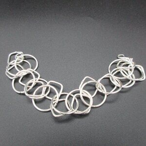 Silver-Toned Link Bracelet